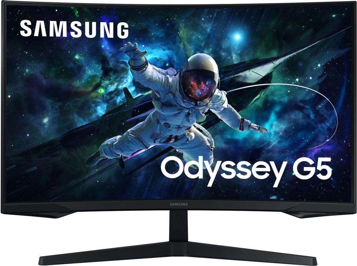 32" Монитор Samsung Odyssey G5 S32CG550EI,  2560x1440,  VA,  165Гц,  1хHDMI,  1хDP,  изогнутый, черный [ls32cg550eixci]
